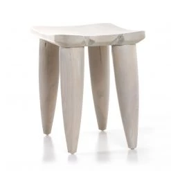 FOUR HANDS Furniture ZURI IVORY TEAK ACCENT STOOL