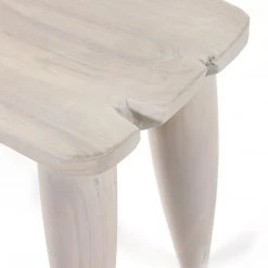 FOUR HANDS Furniture ZURI IVORY TEAK ACCENT STOOL