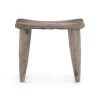 FOUR HANDS ZURI WEATHERED GREY TEAK ACCENT STOOL