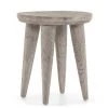 FOUR HANDS ZURI WEATHERED GREY TEAK ACCENT TABLE