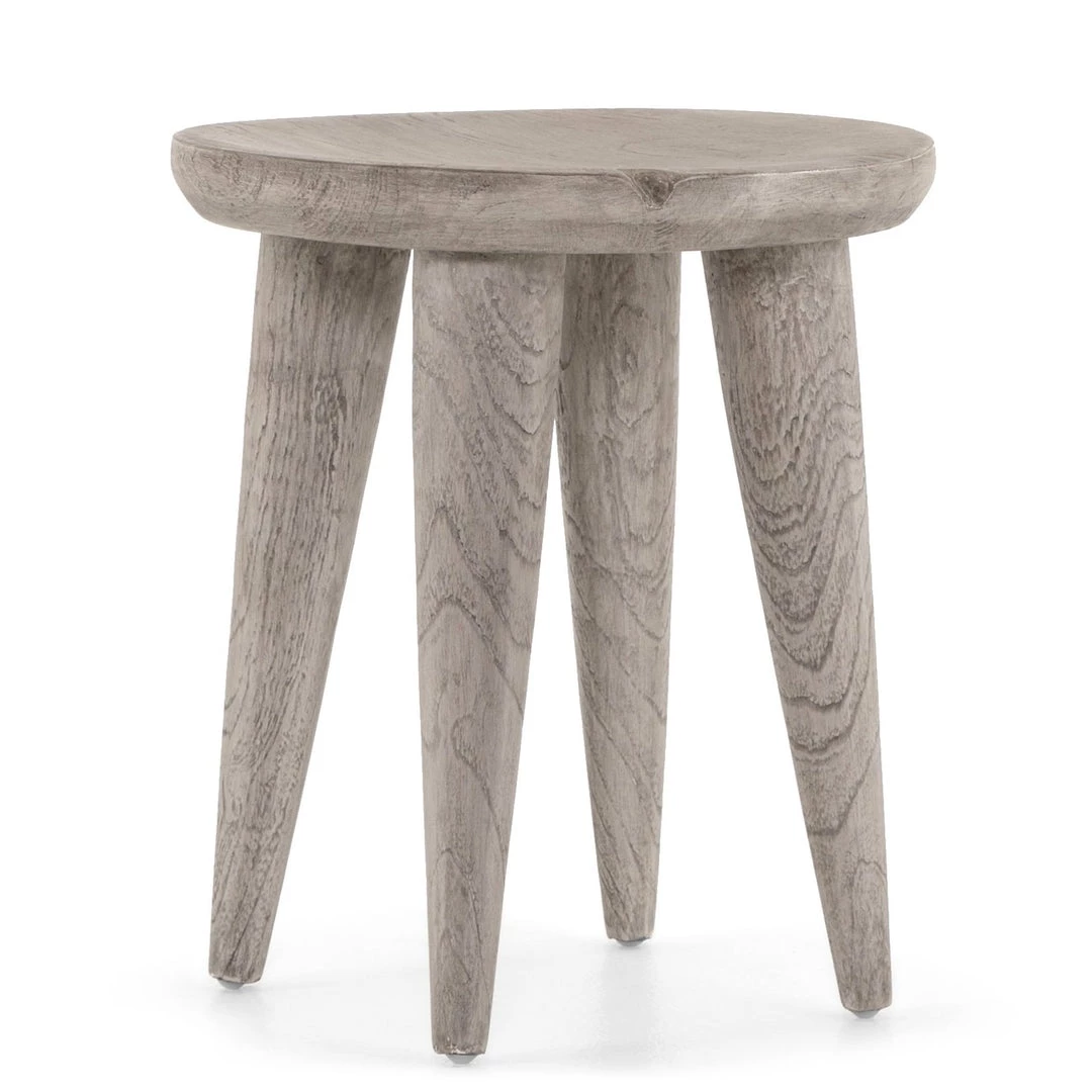 FOUR HANDS ZURI WEATHERED GREY TEAK ACCENT TABLE 1 FOUR HANDS ZURI WEATHERED GREY TEAK ACCENT TABLE